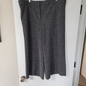 Ann Taylor Charcoal Wide-Leg Pants